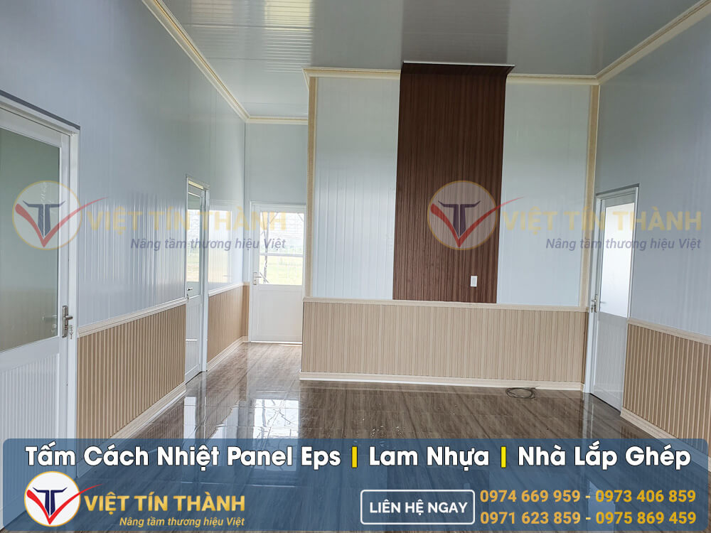 tấm cách nhiệt panel tôn xốp lắp ghép nhà ở dân dụng